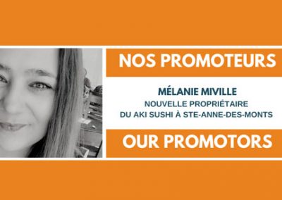Nouvelle promotrice: Mélanie Miville