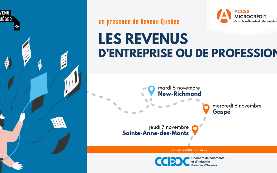 Conférences: Les revenus d’entreprise ou de profession / New-Richmond