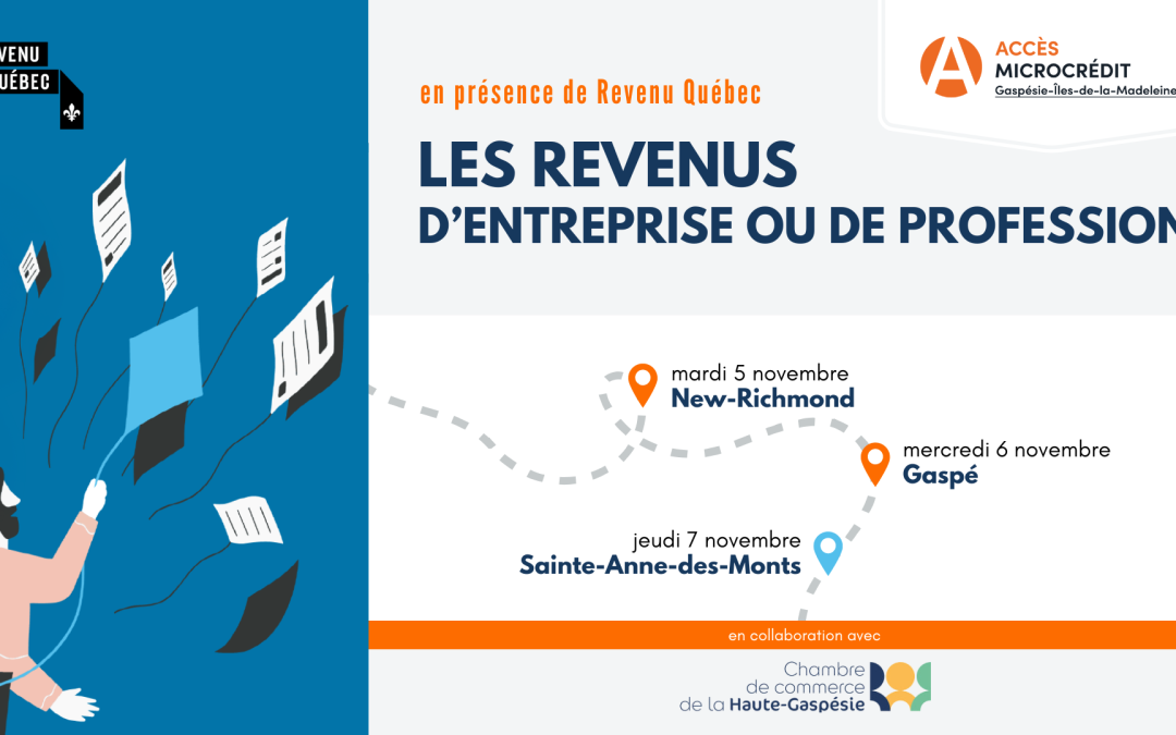 Conférences: Les revenus d’entreprise ou de profession / Sainte-Anne-des-Monts